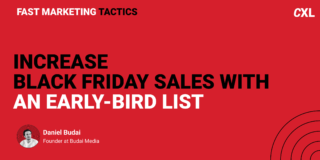 Increase Black Friday sales with an early-bird list