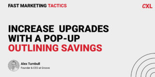 Increase upgrades with a pop-up outlining savings