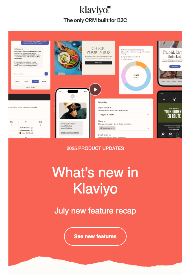 Example of Klaviyo