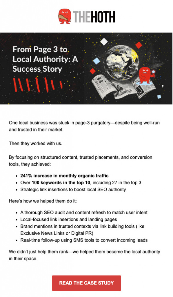 example of The Hoth email