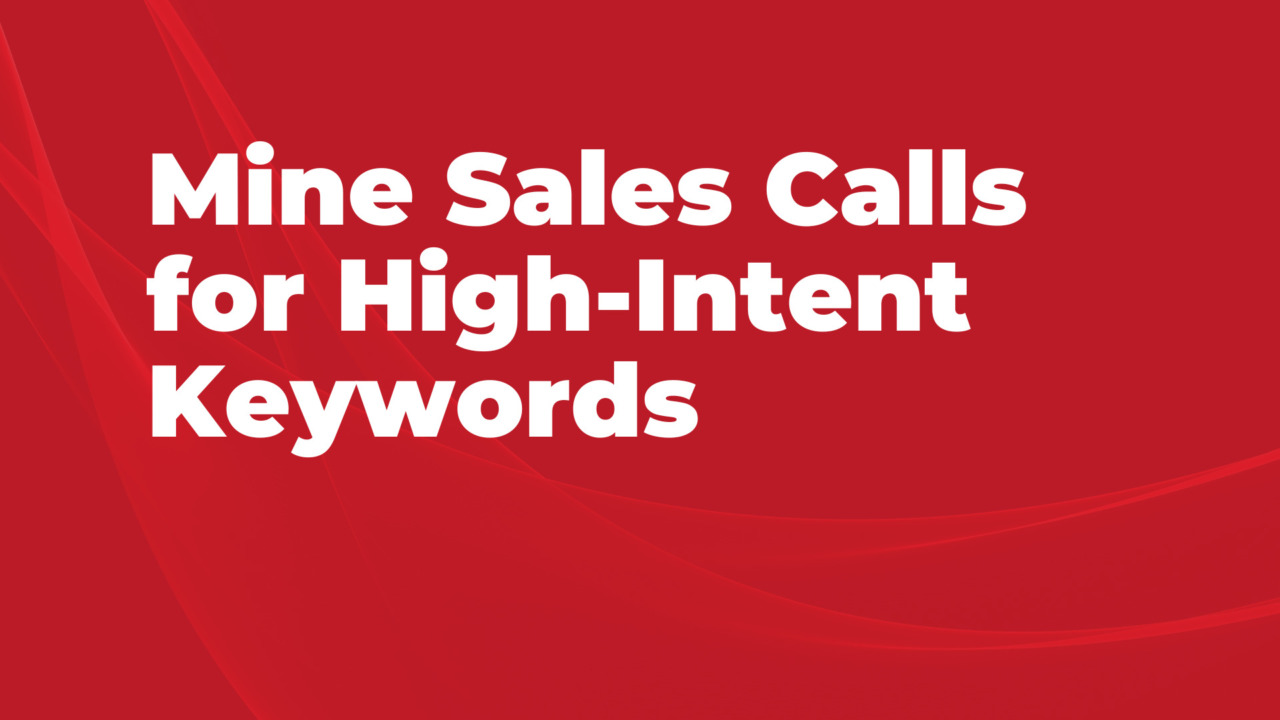 B2B Keyword Research