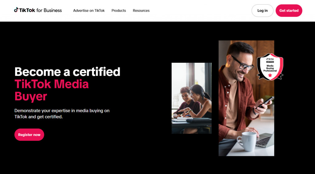 TikTok Media Buyer - TikTok Ads Academy landiing page