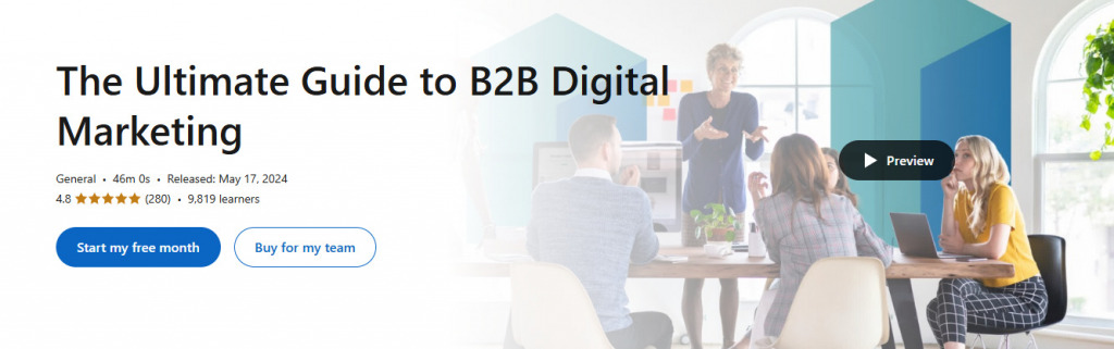 LinkedIn Learning screenshot of LP
