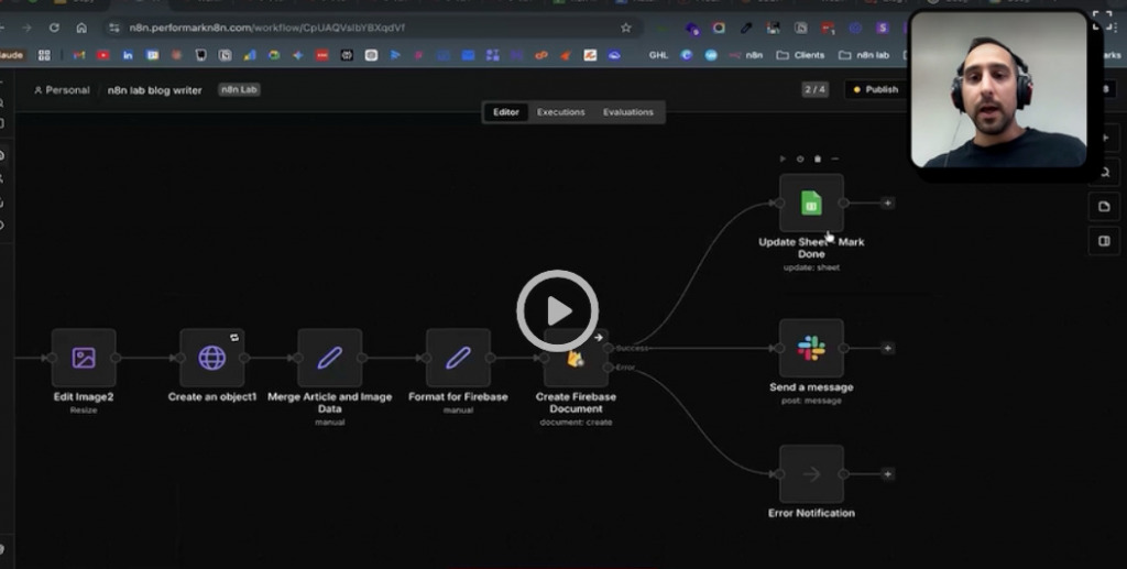 Screenshot from n8n week session 2: Jovan Miljevic