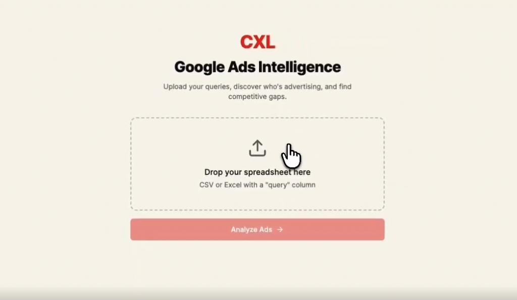 CXL Google Ads Intelligence App
