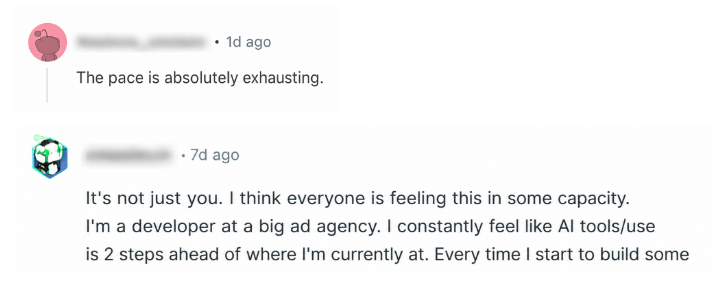 Screenshot of Reddit thread