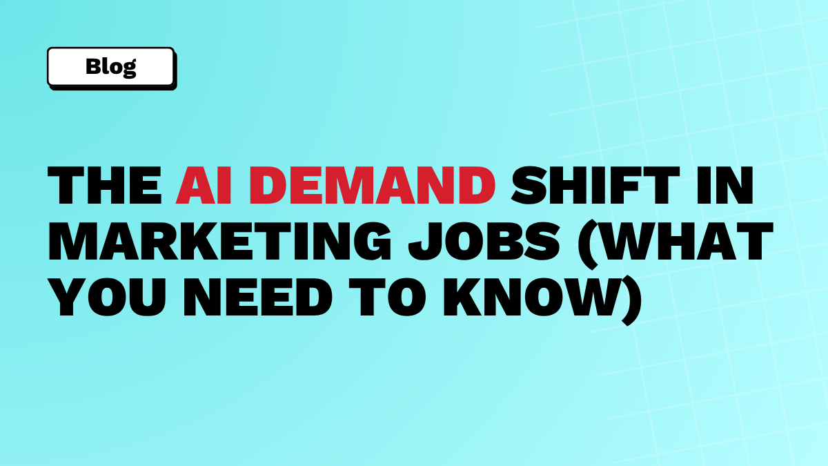 AI in marketing job descriptions What 1,750 job posts reveal